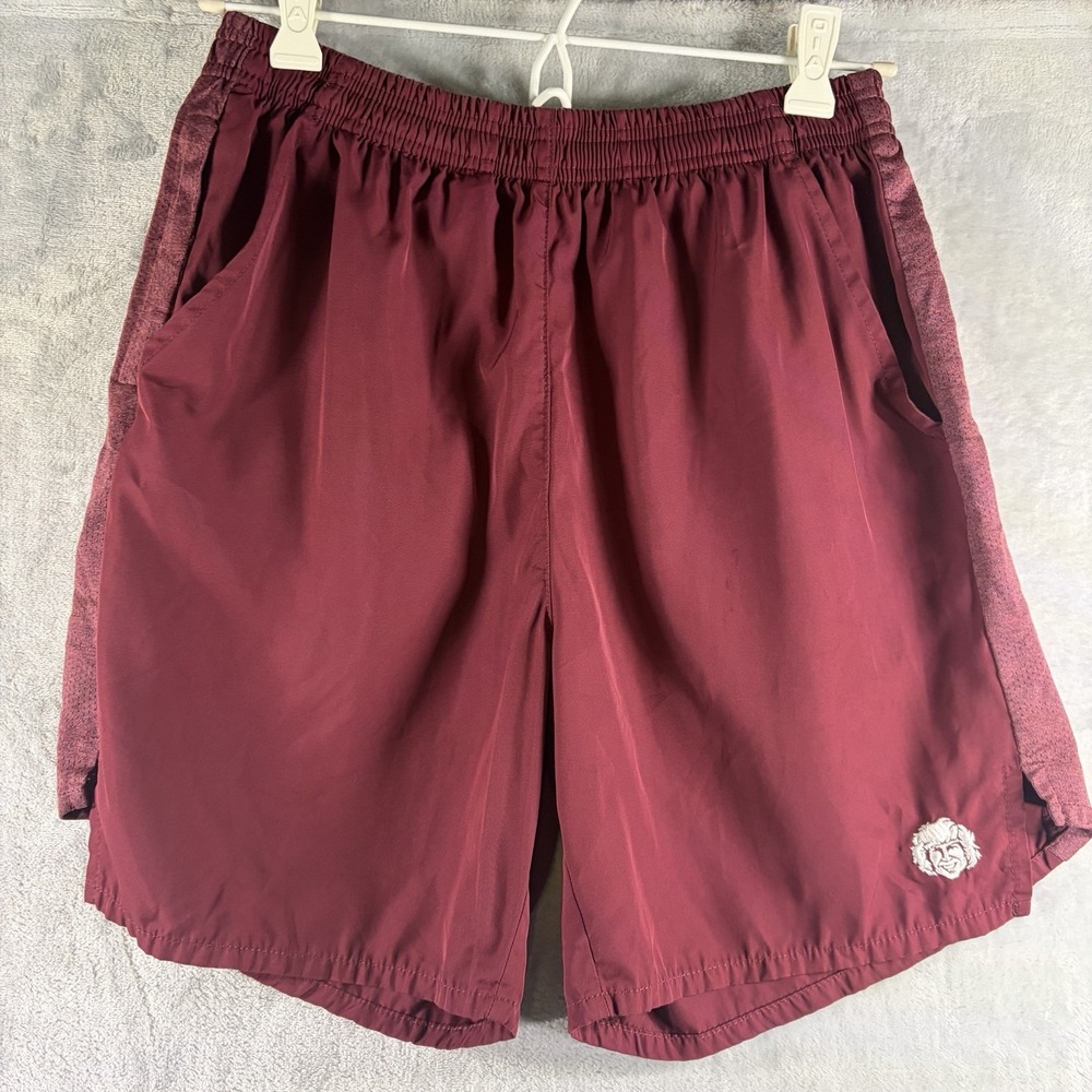 Danny Duncan Athletic Shorts Mens M Burgundy Elastic Waist‎ Merch Polyester
